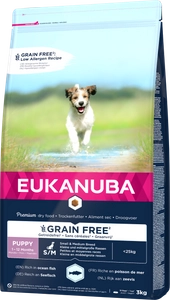 EUKANUBA Puppy&Junior Small/Medium Grain Free 3kg