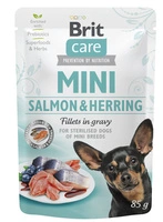 Brit Care Mini Salmon & Herring fillets in gravy 85g