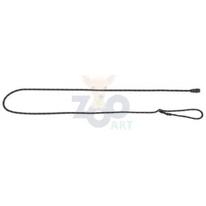 KERBL Smycz sznurkowa GoLeyGo, z Adapterem,czarna, 12mm x 140-200cm,M,max.15kg