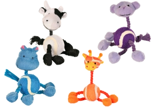 TRIXIE Zabawka z piłką i sznurkami w formie zwierzątek - 16cm