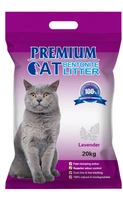 Premium Cat Żwirek Bentonitowy Zbrylający - Lawendowy dla kota 20kg/ Opakowanie uszkodzone (3369) !!!  