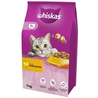 WHISKAS Adult 7kg - sucha karma dla dorosłego kota, z pysznym kurczakiem\ Opakowanie uszkodzone (4936)