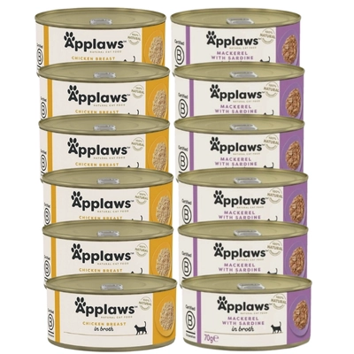 Applaws Cat Mix Smaków 12x70g PUSZKA