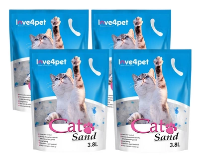 Żwirek Silikonowy dla Kota Cat Sand 4x3,8l