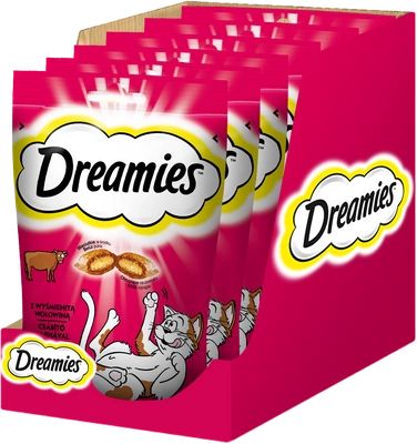 DREAMIES 6x60g - przysmak dla kota z wyśmienitą wołowiną