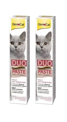 GIMBORN Gim Cat Pasta Anti-Hairball Duo malt z kurczakiem 2x50g 