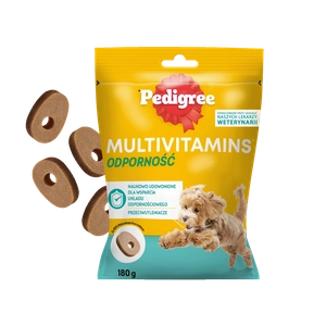 PEDIGREE Multivitamins Odporność - karma uzupełniająca dla dorosłych psów, o smaku kurczaka 180 g