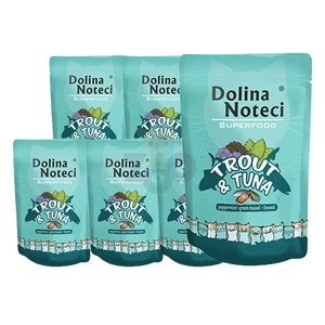 DOLINA NOTECI Superfood pstrąg i tuńczyk saszetka 10x85g