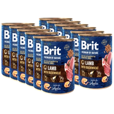 Brit Premium by Nature Lamb With BUCKWHEAT 12x400g