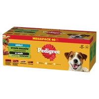 PEDIGREE Adult saszetka 40x100 g - Mix Smaków z warzywami w sosie, mokra karma pełnoporcjowa dla dorosłych psów