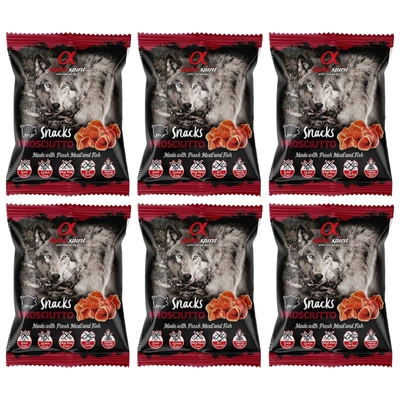 ALPHA SPIRIT Przysmak Prosciutto Snacks z wieprzowiną 6x50g 