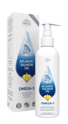 POKUSA Atlantic Salmon Oil - olej z łososia dla psów i kotów 1000ml