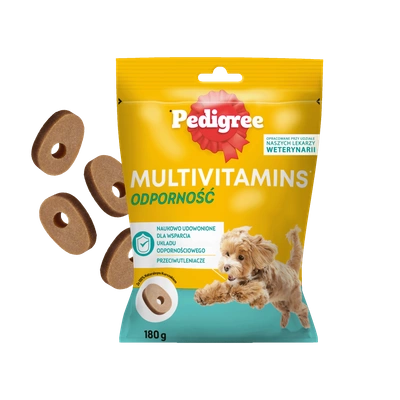 PEDIGREE Multivitamins Odporność - karma uzupełniająca dla dorosłych psów, o smaku kurczaka 180 g