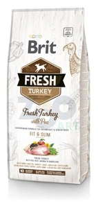 Brit Fresh Turkey & Pea Adult Fit & Slim 12kg / Opakowanie uszkodzone (4637) !!!