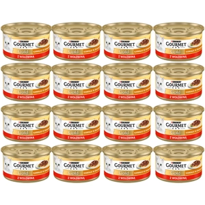 Purina Gourmet Gold Sauce Delight z wołowiną 48x85g