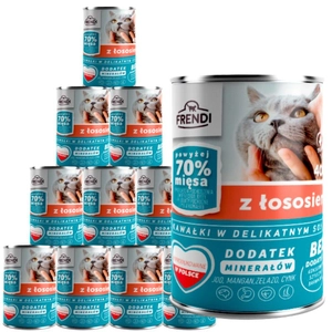 Frendi kawałki w delikatnym sosie z łososiem 10x400g