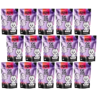 BUBU Pets Żwirek Silikonowy Niezbrylający Micro lavender fioletowy 15x3,8l