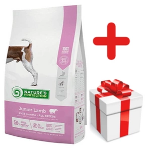 NATURES PROTECTION Junior Lamb 7,5kg + NIESPODZIANKA DLA PSA GRATIS