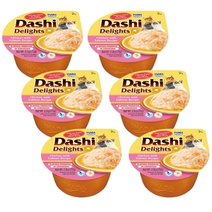 Inaba DASHI uzupełniająca karma dla kota- kurczak i łosoś 6x70 g