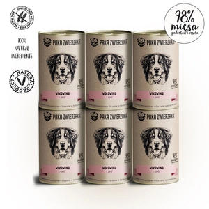 Paka Zwierzaka Wołowina i śledź  6x400g