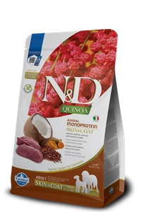 FARMINA N&D Quinoa canine SKIN & COAT VENISON Adult Medium Maxi 7kg