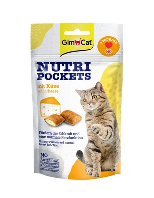 GIMCAT NUTRI POCKETS Przysmak z serem 60g