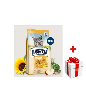 HAPPY CAT Minkas Hairball Control 10kg + niespodzianka dla kota GRATIS!