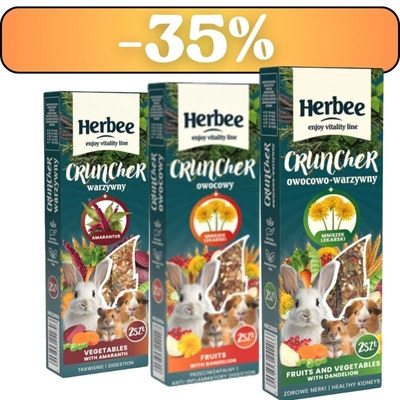 HERBEE cruncher dla gryzoni i królików 3x115g