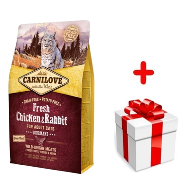 Carnilove Fresh Chicken Rabbit Adult Cat 6 kg + niespodzianka dla kota GRATIS!