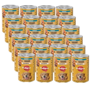 PEDIGREE Adult puszka 24x1200g - mokra karma pełnoporcjowa dla dorosłych psów, z kurczakiem w galaretce