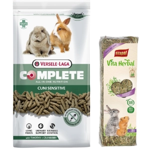 VERSELE-LAGA Cuni Sensitive Complete 1,75kg - pokarm dla królików + VITAPOL Siano dla gryzoni 500g