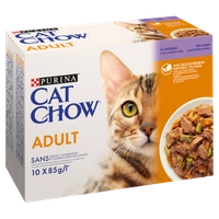 PURINA Cat Chow Adult Karma dla kotów z jagnięciną i zieloną fasolką w galaretce 10x85g