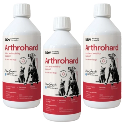 LAB-V Arthrohard 3x500ml Preparat na wsparcie stawów dla psa i kota