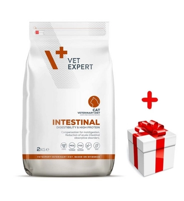 VETEXPERT Cat Intenstinal 2kg + niespodzianka dla kota GRATIS!