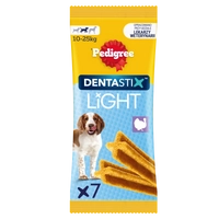 Pedigree Dentastix Light Dental Chews Średnie rasy Przysmaki dla psów 7szt. - 98g