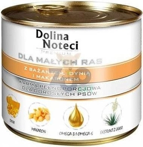 Dolina Noteci PREMIUM dla psów małych ras z bażantem dynią i makaronem 185 g