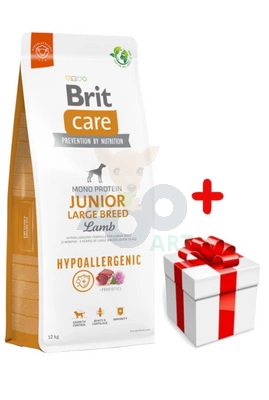 BRIT CARE Dog Hypoallergenic Junior Large Breed Lamb 12kg + niespodzianka dla psa GRATIS!