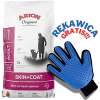 ARION Original Skin & Coat Adult Salmon and Rice Large Breed 12kg + RĘKAWICA DO CZESANIA GRATIS!!