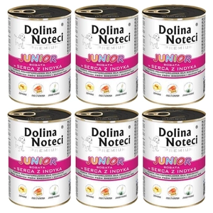 DOLINA NOTECI PREMIUM Junior bogata w serca indyka 6x400g