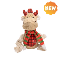 UNIQ PETS PLUSZOWA ZABAWKA DLA PSA SQUEAKIES rudolf z piszczałką 27x12x12cm