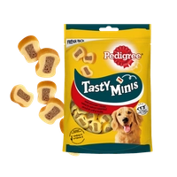 PEDIGREE Tasty Minis 155g - przysmak dla dorosłych psów, o smaku wołowiny i drobiu