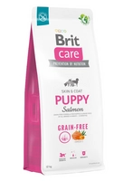 BRIT CARE Dog Grain-free Puppy Salmon 12kg \ Opakowanie  uszkodzone (9039, 8971, 9338, 9291) !!!