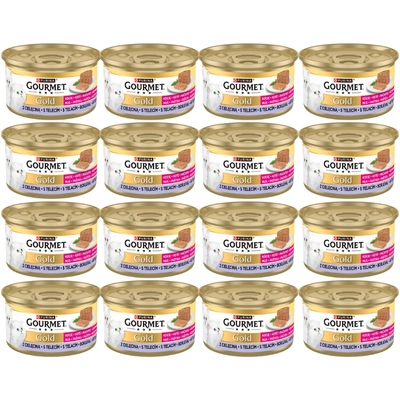 Purina Gourmet Gold Kitten mus z cielęciną 48x85g