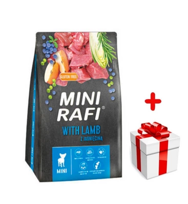 DOLINA NOTECI Rafi Mini  karma sucha dla psa z jagnięciną 3kg + niespodzianka dla psa GRATIS!