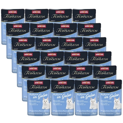 ANIMONDA Vom Feinsten Raffinesse kurczak z dorszem w galarecie 24x85g
