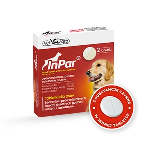 InPar 50/144/200 mg 2tabletki dla psów