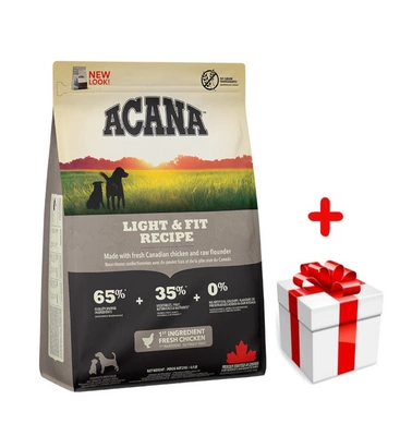  ACANA Light & Fit Dog 2kg + niespodzianka dla psa GRATIS!