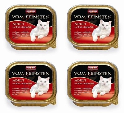 ANIMONDA Vom Feinsten Adult Cat smak: z wołowina i ziemniakami 6 x 100g