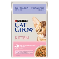 CAT CHOW Kitten Karma dla kociąt z jagnięciną i cukinią w sosie 85g