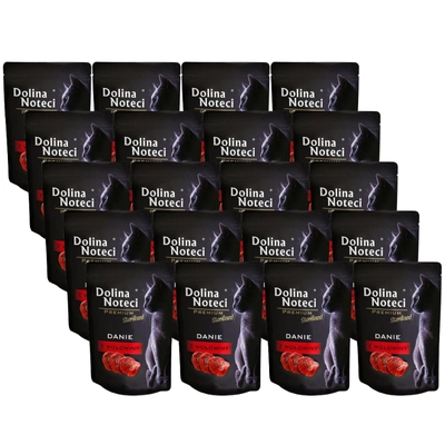 Dolina Noteci Premium danie dla kotów sterylizowanych z wołowiną 20x85g 